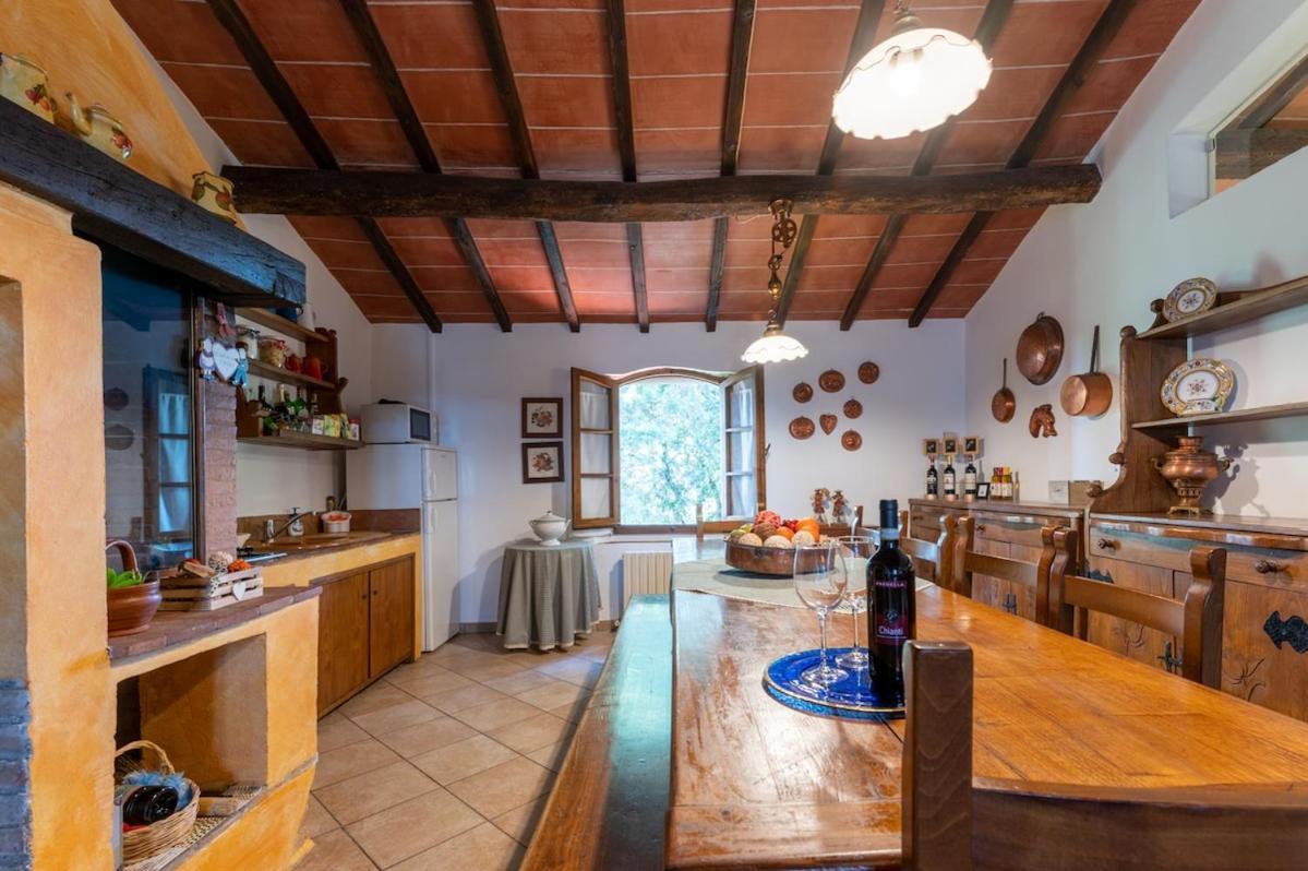 Il Leccio - Casa Toscana San Gimignano Gambassi Terme Exteriör bild