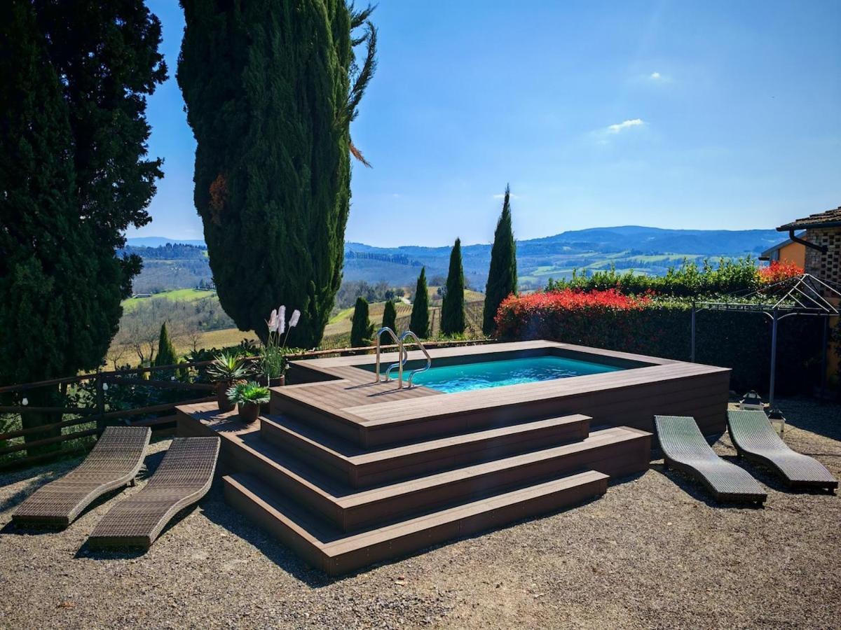 Il Leccio - Casa Toscana San Gimignano Gambassi Terme Exteriör bild